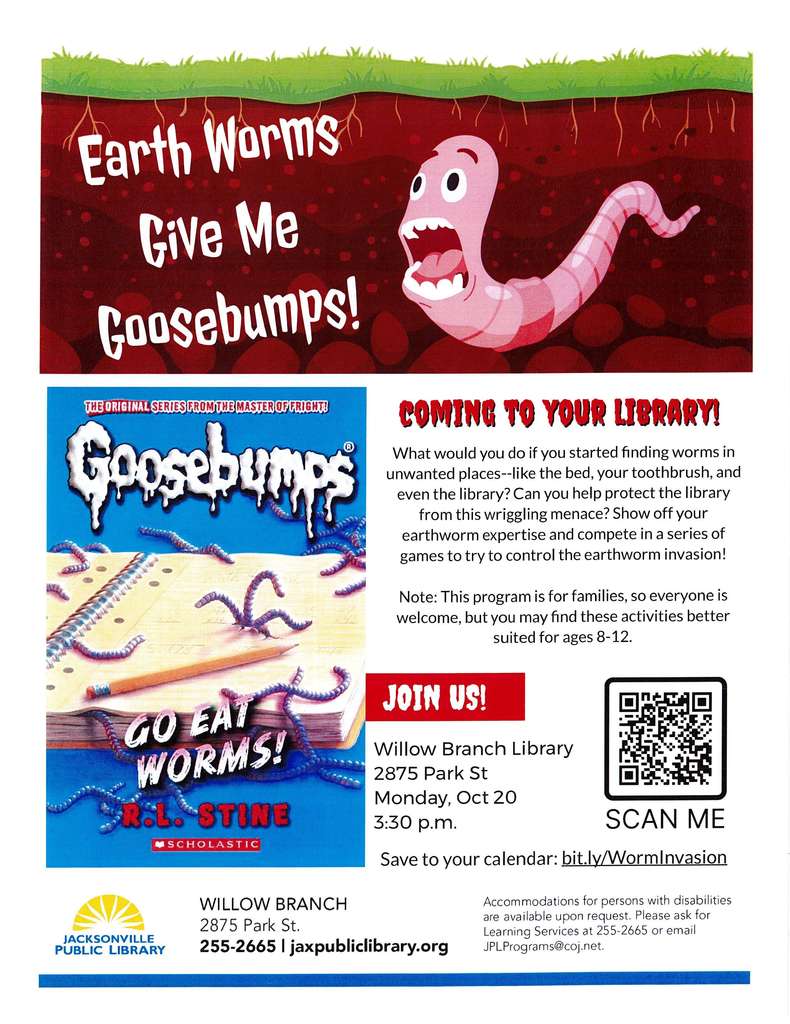 Earth Worms Give me Goosebumps - Oct. 20