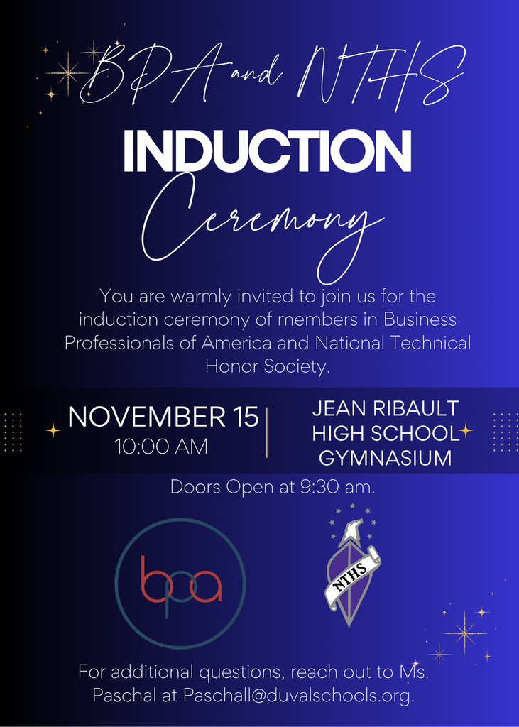 BPA and NTHS Induction Ceremony