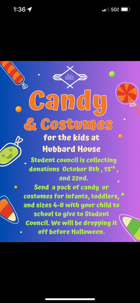 MAJ student council flyer.