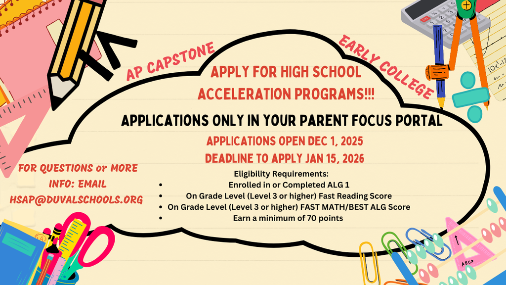 High School Acceleration Program Application