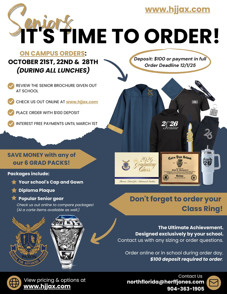 Order your cap and gown today