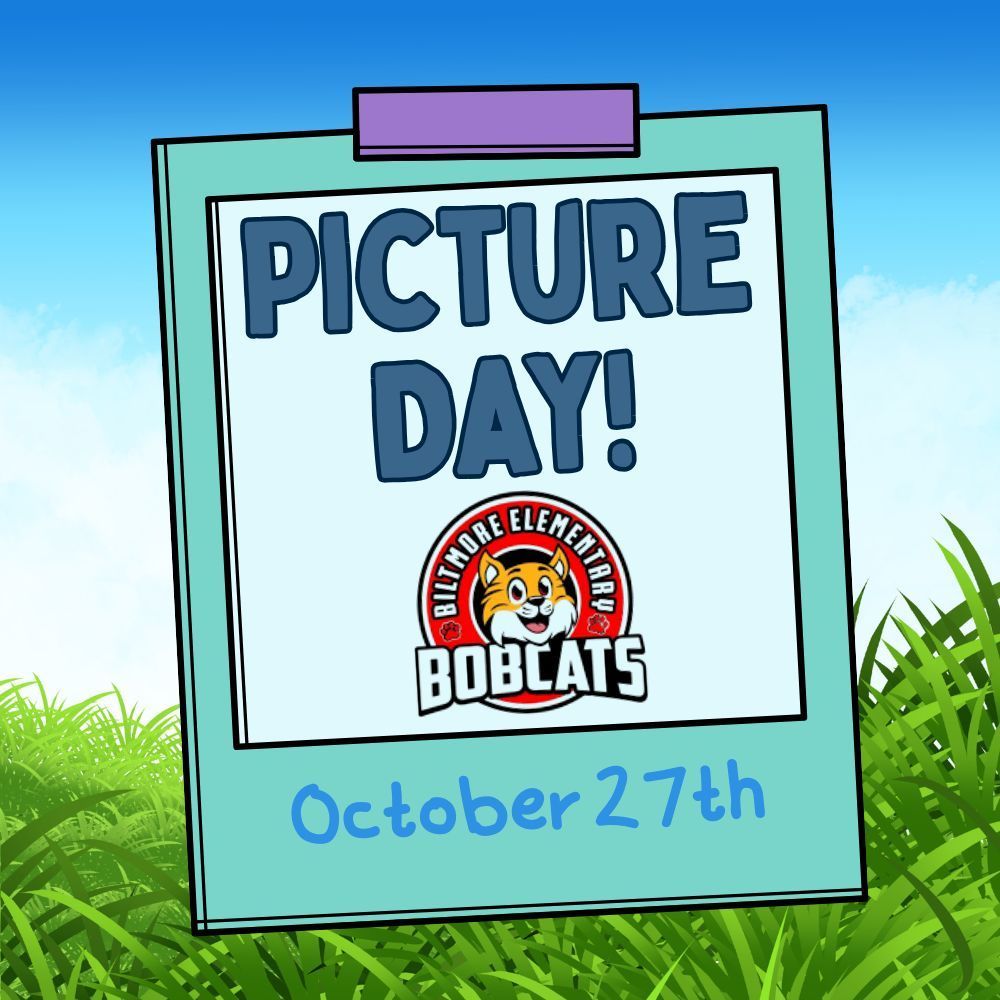 Picture Day Flyer with Bobcat logo