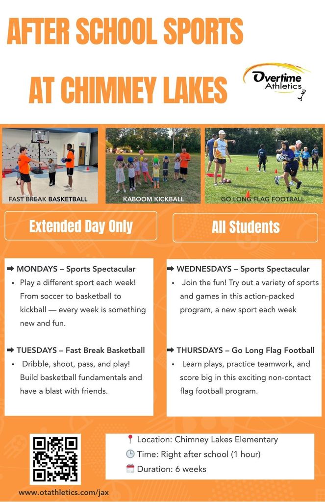 OT Athletics Sign Up at Chimney Lakes