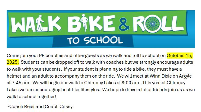 Walk Bike and Roll to School