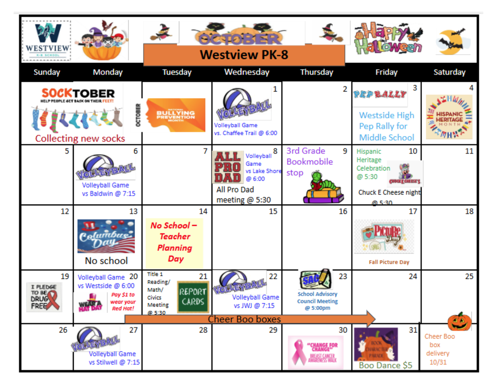 October Calendar
