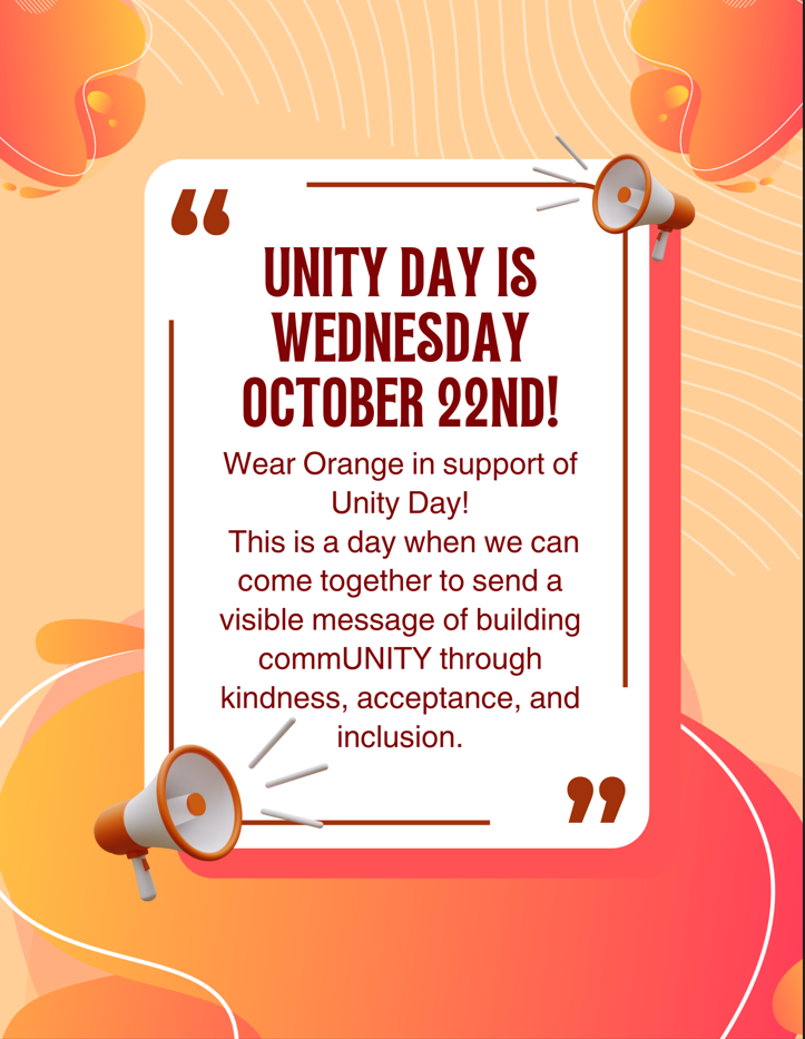 Unity Day on October 22 - Wear Orange