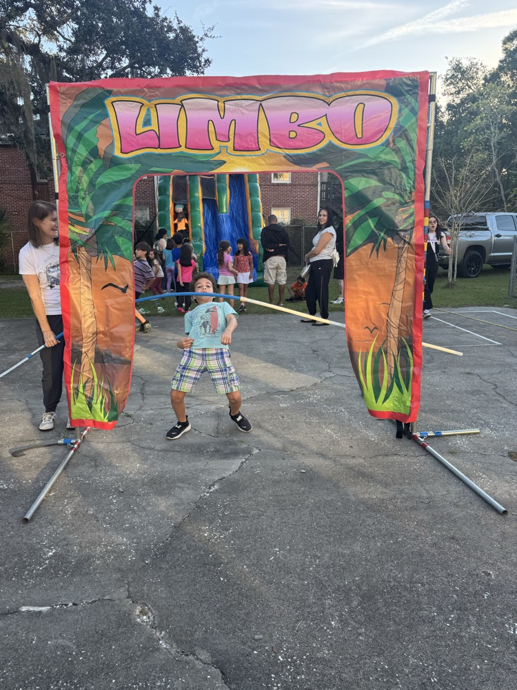 student doing limbo