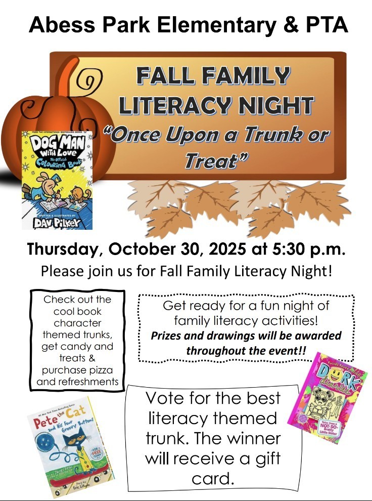 Literacy Night flyer