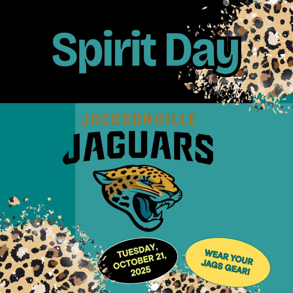 Wear your Jags gear tomorrow Tuesday, October 21, 2025