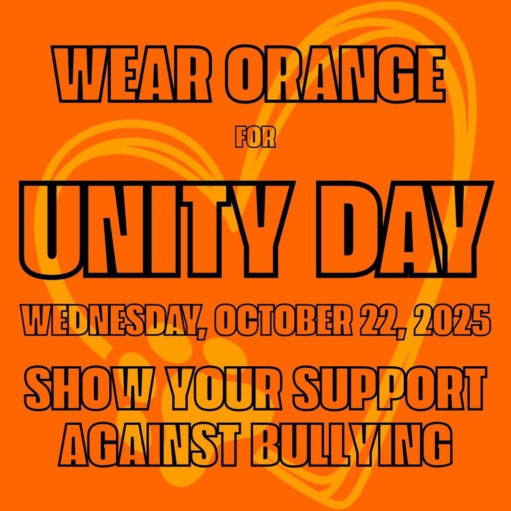 Wear orange tomorrow for Unity Day