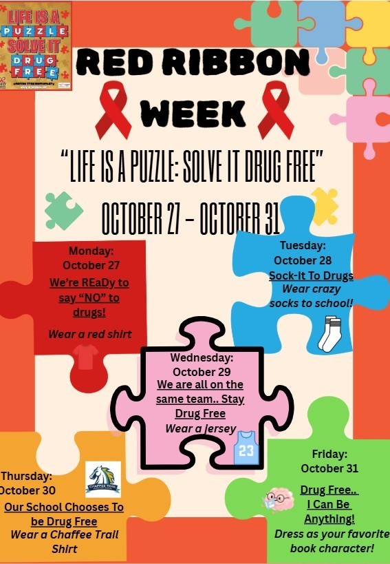 red ribbon week reminder