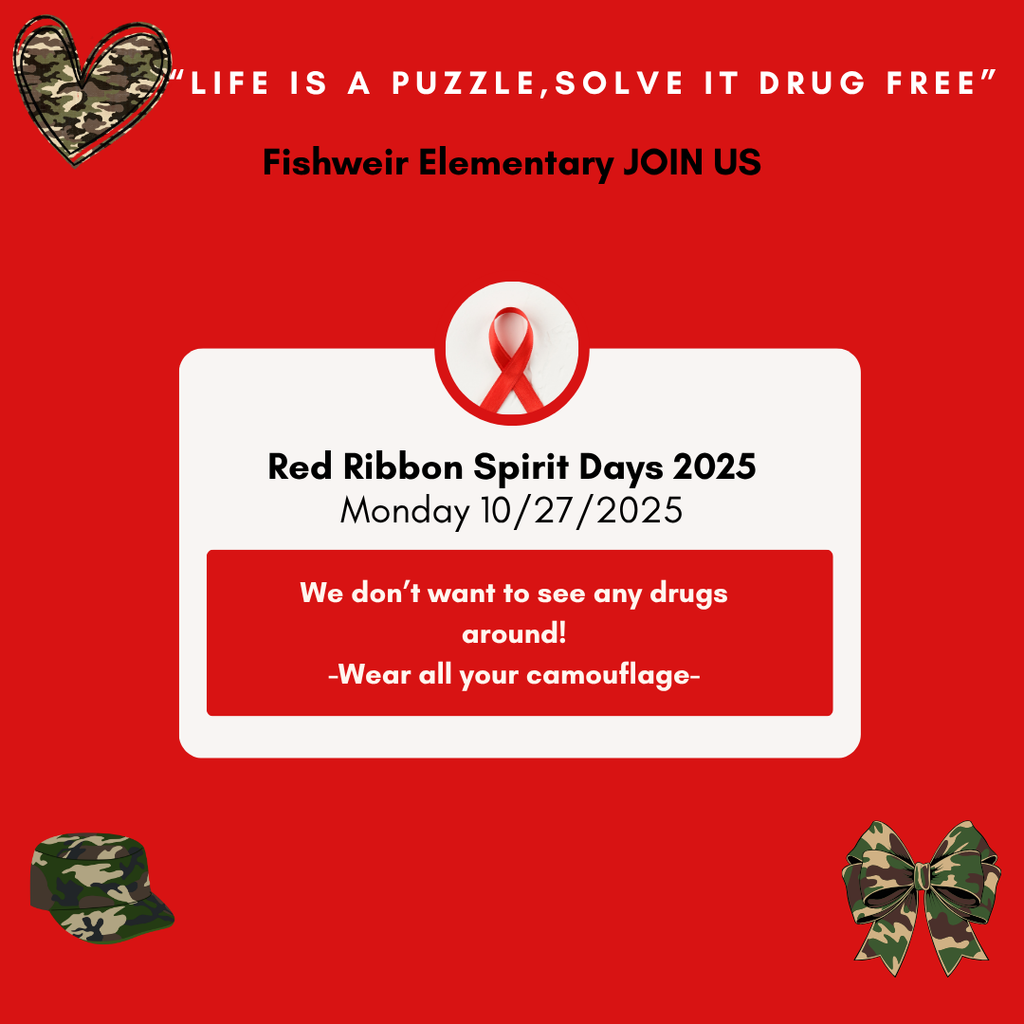 Camouflage Monday 10.27 Red Ribbon Week 