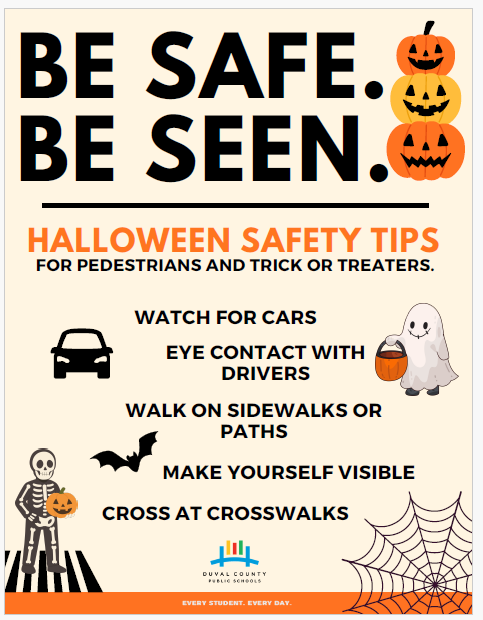 Be Safe Be Seen Safey Tips for Halloween and Time Change