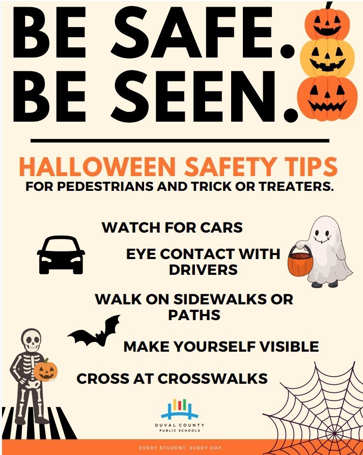 Be Safe Be Seen Halloween Flyer