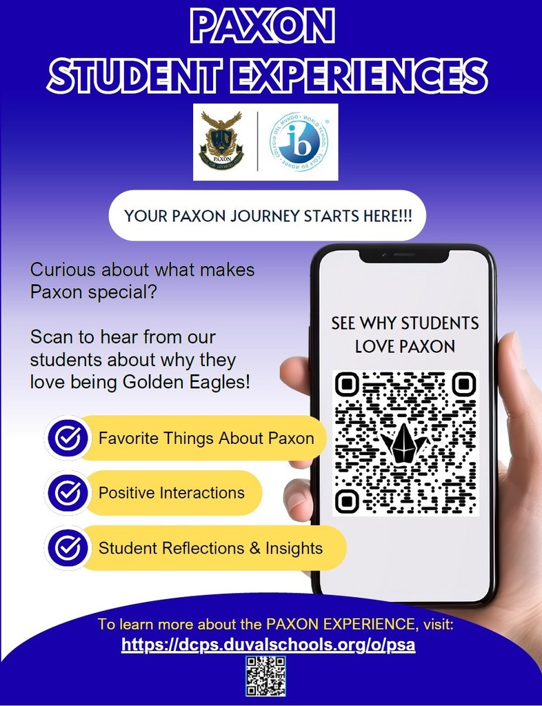 Paxon Student Experiences- What will your Paxon story be?