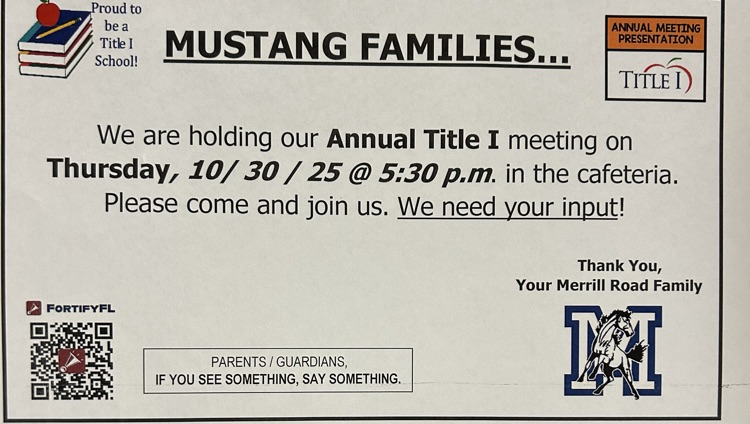 Annual Title 1 Meeting