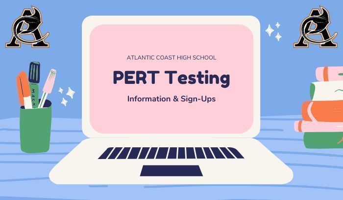 Computer Screen saying "PERT Testing."