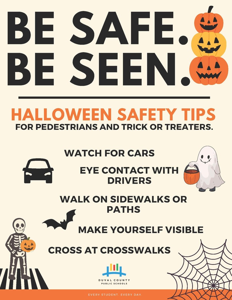 Be Safe. Be Seen. Halloween Safety Tips.