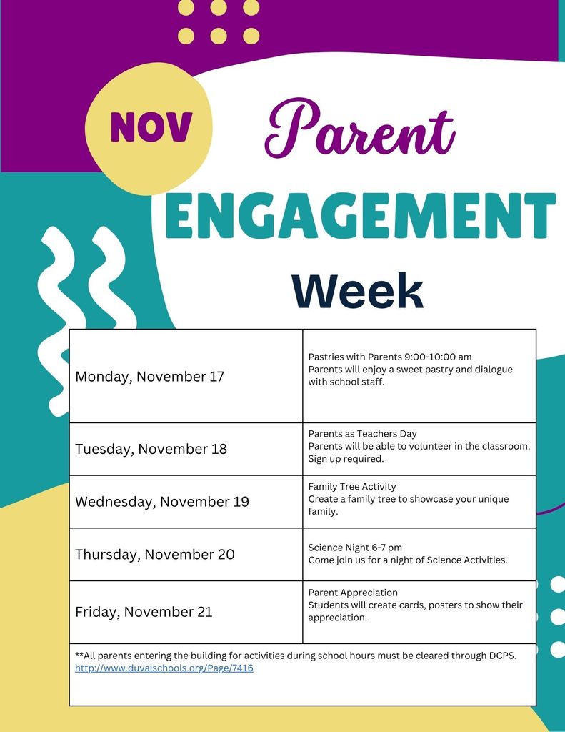 Parent Engagement Flyer with Activities