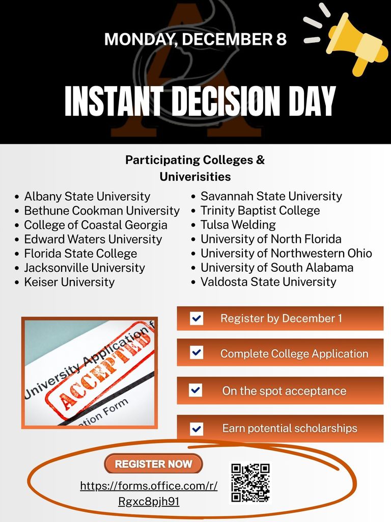 ACHS Instant Decision Day December 8, 2025. See post for more details.