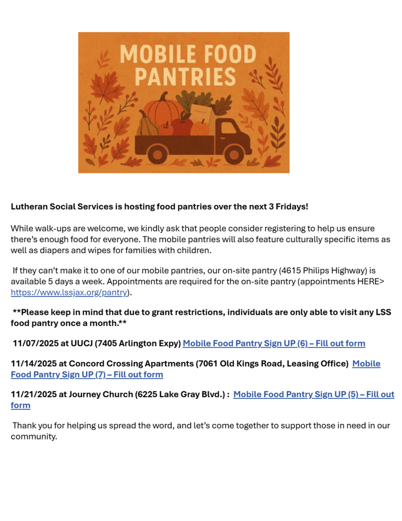 Mobile Food Pantries