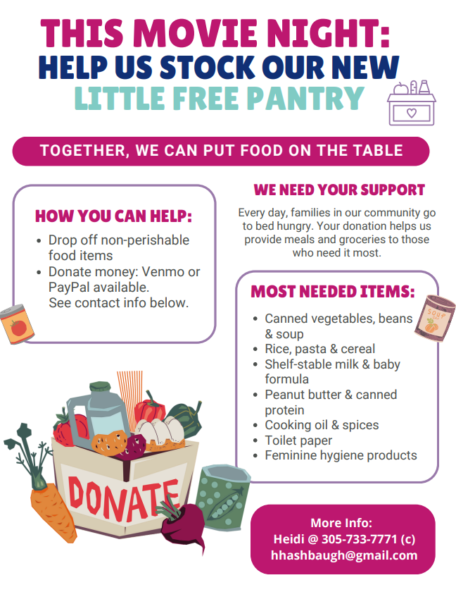 English Movie Night Pantry Flyer