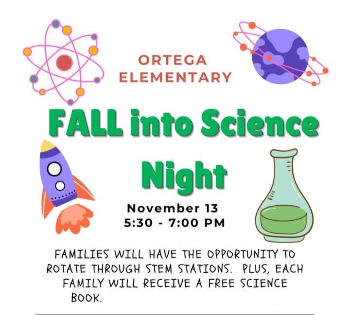 Science Night Nov 13 5:30 to 7:00