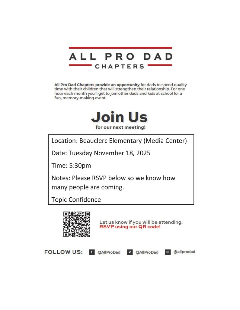 All-Pro Dad Monthly Meeting November 18, 2025