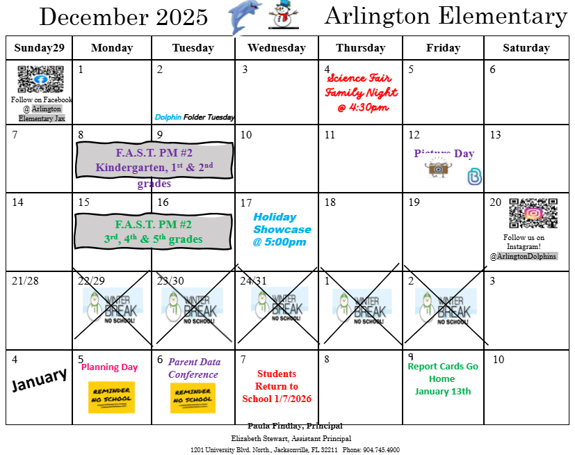 December School Calendar