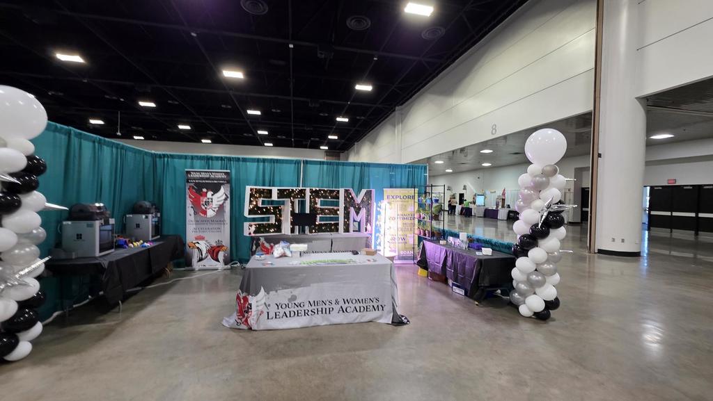 Our STEM display at the DCPS Expo. Go Falcons!