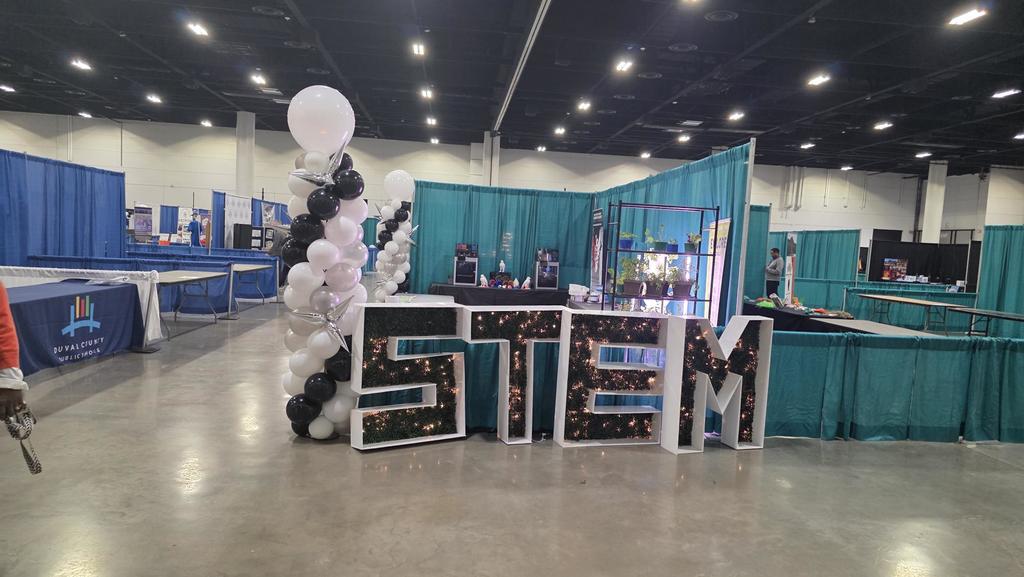 Our STEM display at the DCPS Expo. Go Falcons!