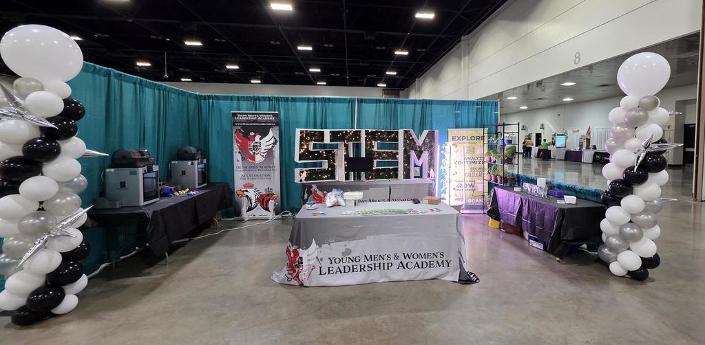 Our STEM display at the DCPS Expo. Go Falcons!