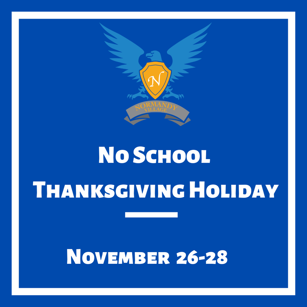 No School; Thanksgiving Holiday; November 26-28