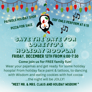 Holiday Hoopla is Dec. 12 from 6-7:30 p.m.