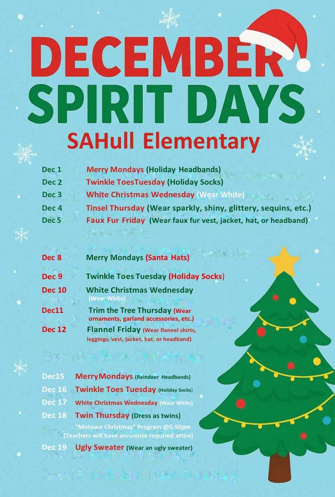 December Spirit Days