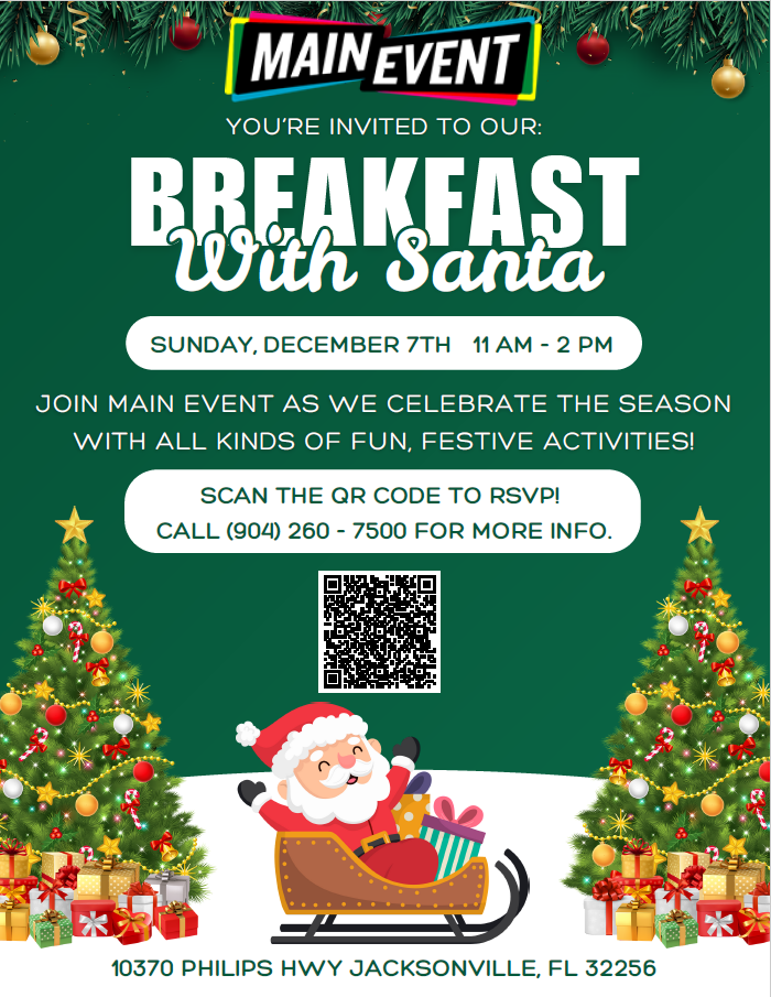 Main Event Breakfast with Santa Dec 7th 