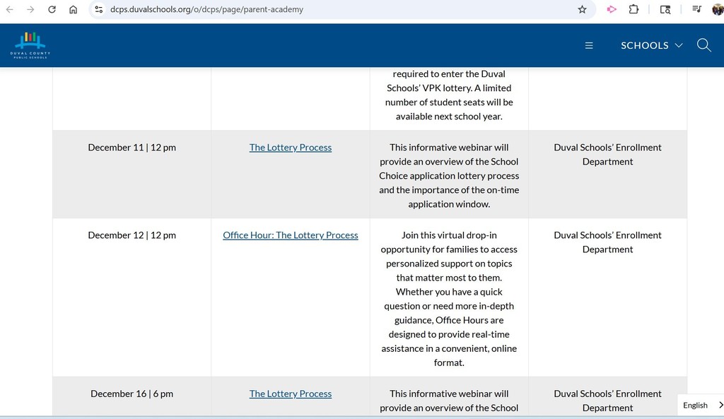 parent academy school choice