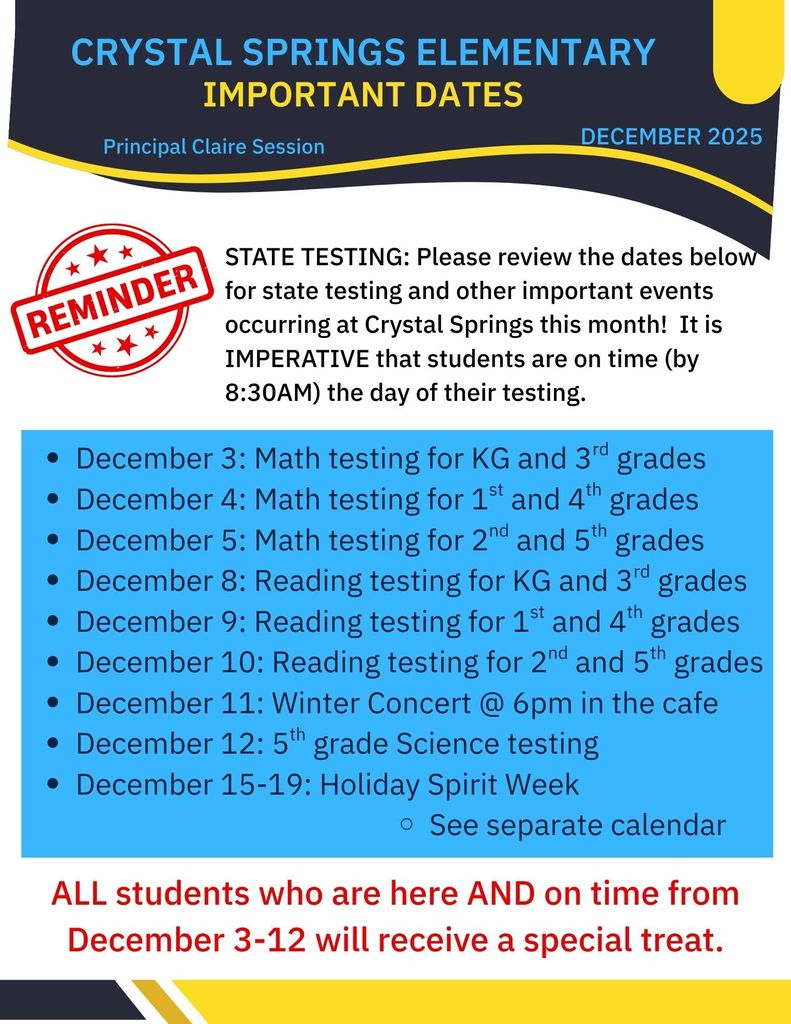 Dec Important Dates