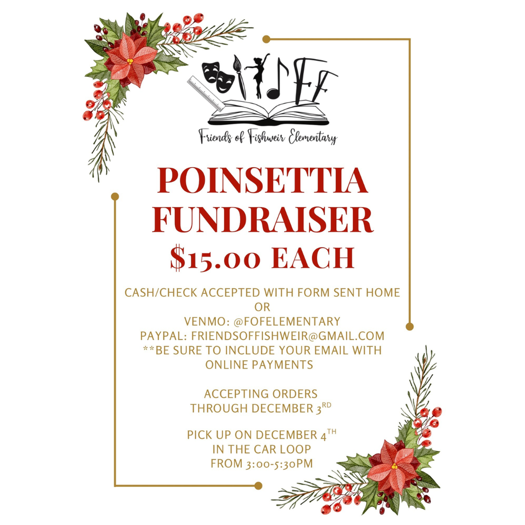 Friends of Fishweir Poinsettia Sale