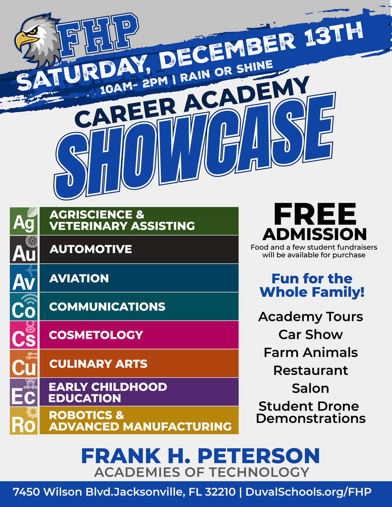 Career Academy Showcase and Car Show Information