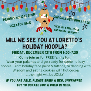 Holiday Hoopla is Dec. 12 from 6-7:30 p.m.