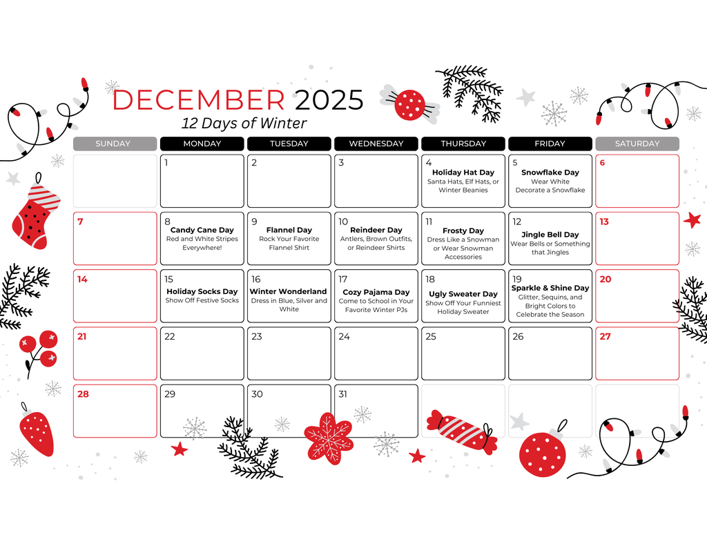 12 Days of Winter Calendar