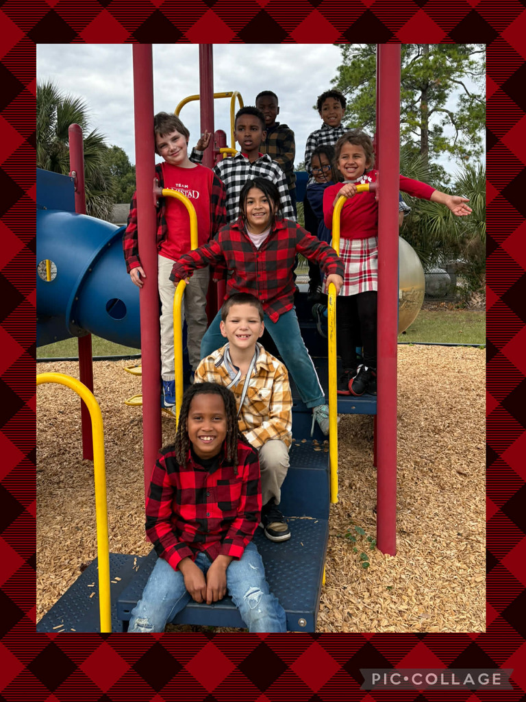 Dec. 4th - "Mad About Plaid" Day at SPE - Mrs. Hewett's 3rd Graders