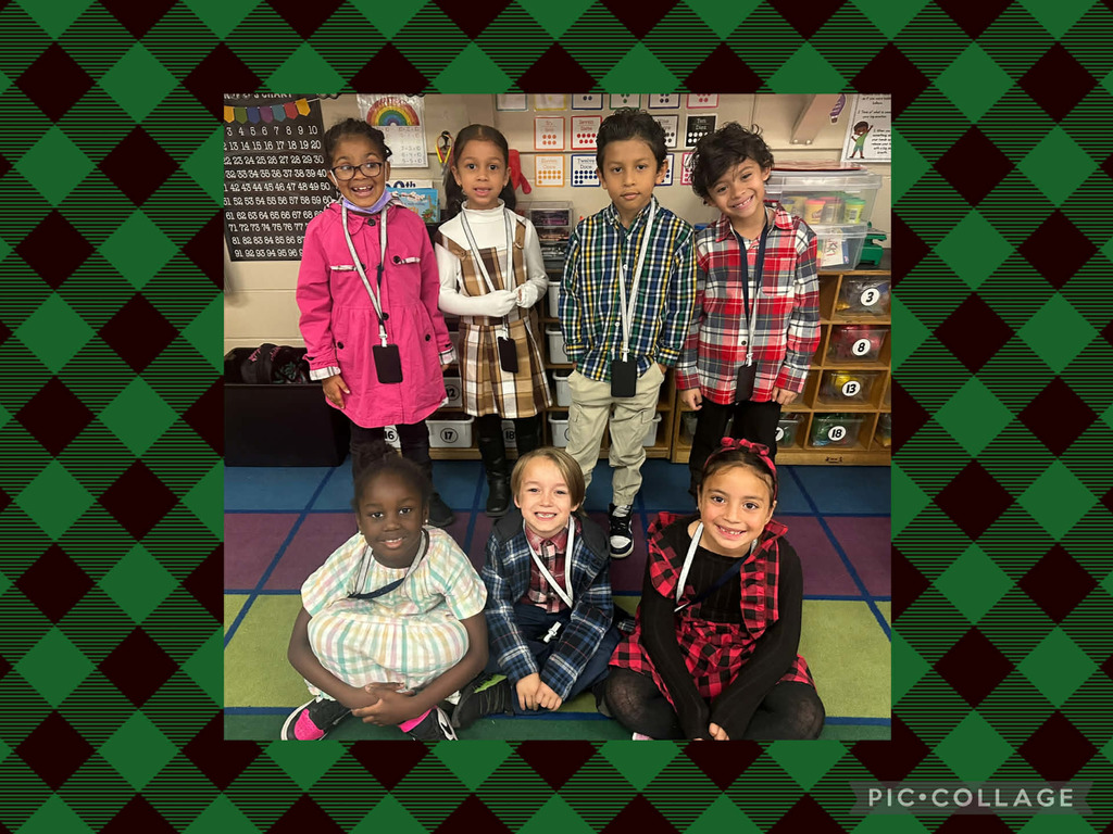 Dec. 4th - "Mad About Plaid" Day at SPE - Ms. Affatato's 1st Graders