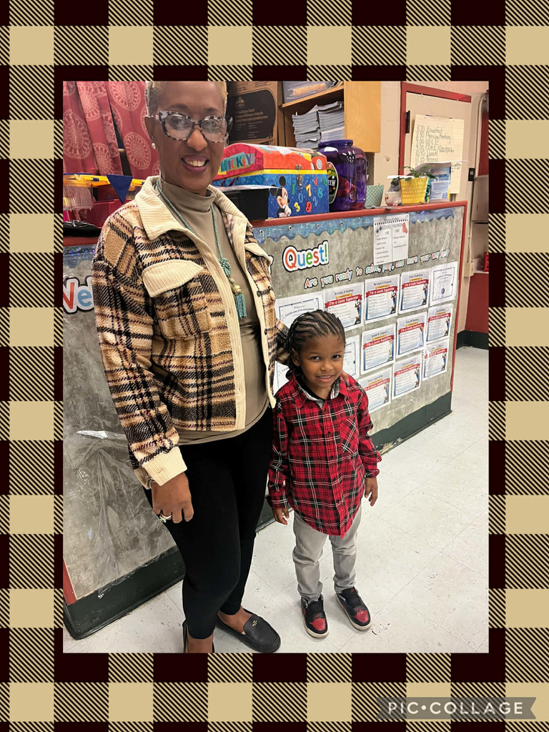 Dec. 4th - "Mad About Plaid" Day at SPE - Ms. James' Kindergartener
