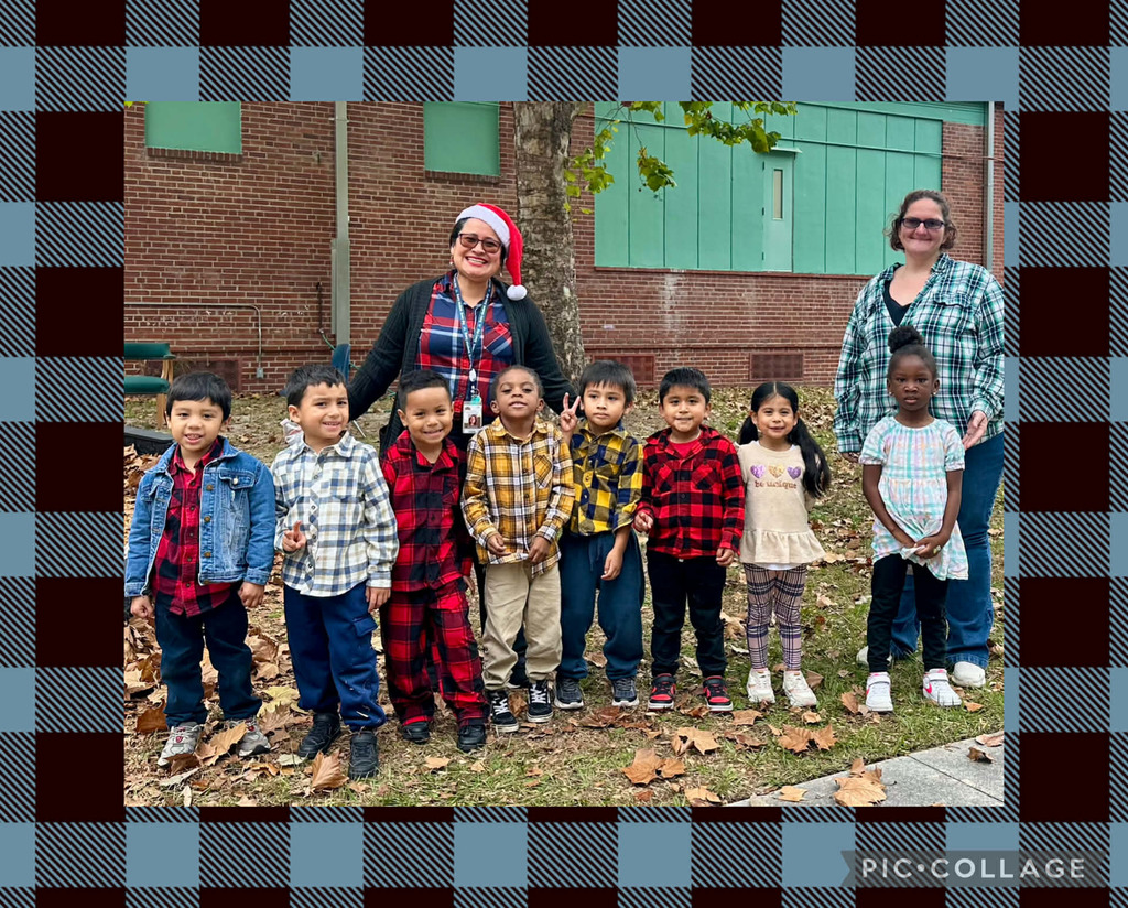 Dec. 4th - "Mad About Plaid" Day at SPE - Mrs. Ramirez's PreK students