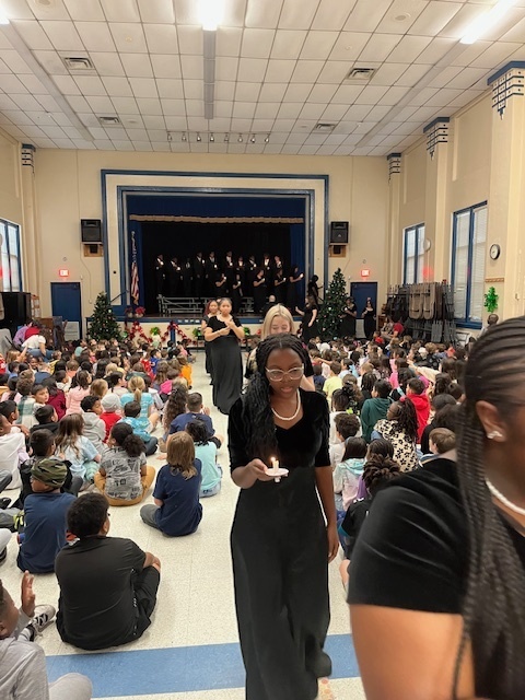 Students in the auditorium