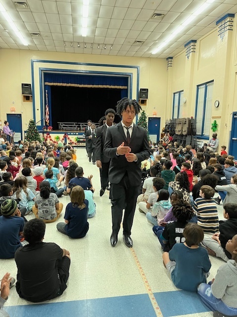 Students in the auditorium
