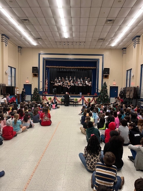 Students in the auditorium