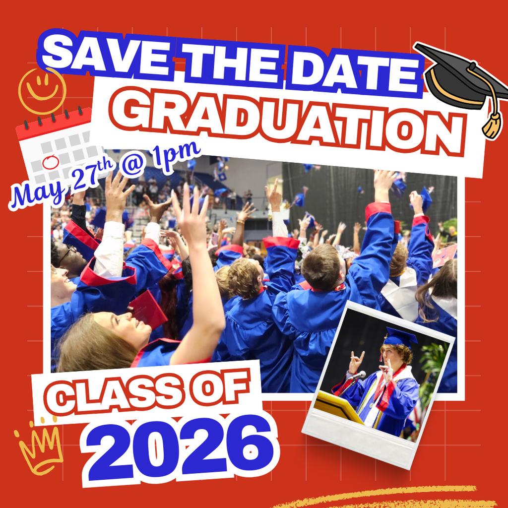 Graduation 5/27/26 at 1pm